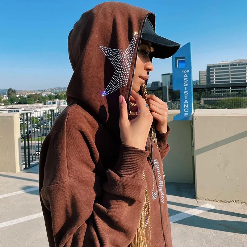 Y2k топы, женский кардиган оверсайз, популярный женский осенний универсальный топ, толстовка на молнии
Y2k топы, женский кардиган оверсайз, популярный женский осенний универсальный топ, толстовка на молнии