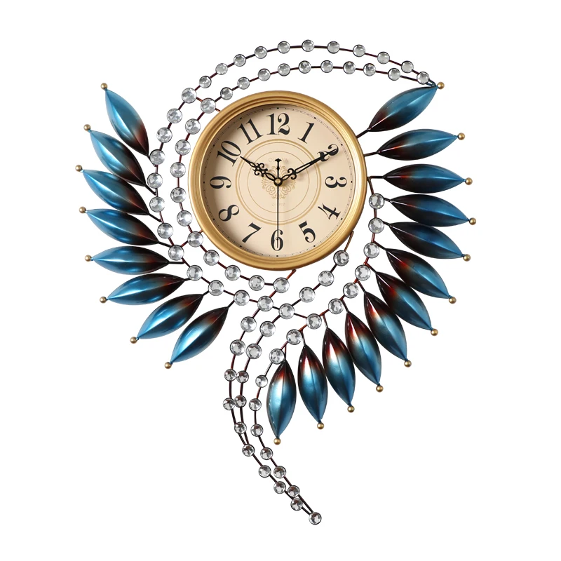 European Luxury Wall Clock Metal Hanging Clock Mechanism Living Room Home Watch Creative Modern Bedroom Silent Saat Gift FZ522
European Luxury Wall Clock Metal Hanging Clock Mechanism Living Room Home Watch Creative Modern Bedroom Silent Saat Gift FZ522