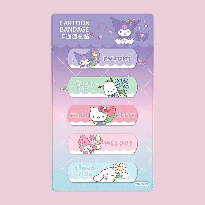 Kawaii Sanrio Hello Kitty Band-Aid Sticker Kuromi Pochacco Cute Anime Cartoon Children Waterproof Sandage Hemostatic Patch Gifts
Kawaii Sanrio Hello Kitty Band-Aid Sticker Kuromi Pochacco Cute Anime Cartoon Children Waterproof Sandage Hemostatic Patch Gifts