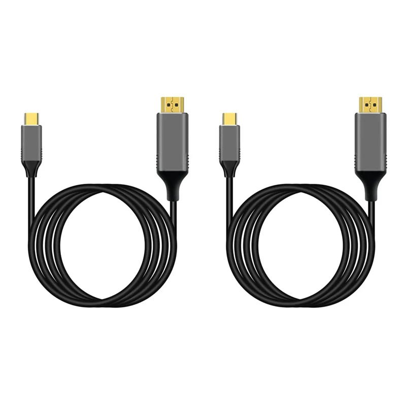 2X USB C To HDMI Cable Adapter 4K 60Hz Cable Adapter Thunderbolt 3 Compatible For Android Phone Chromebook Etc
2X USB C To HDMI Cable Adapter 4K 60Hz Cable Adapter Thunderbolt 3 Compatible For Android Phone Chromebook Etc