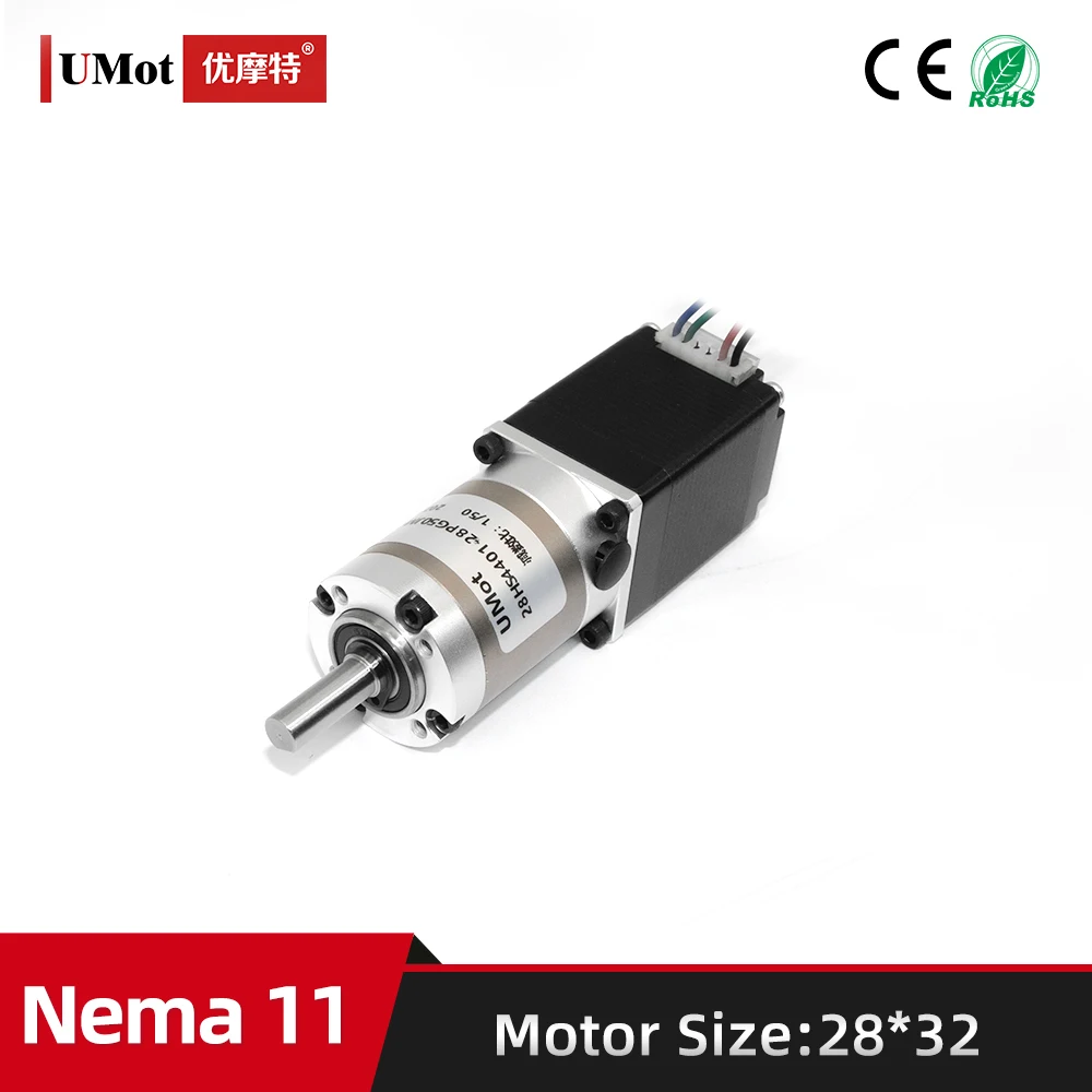 Гибридный Высокоточный планетарный редуктор Nema 11, длина 32 мм, шаговый двигатель с редуктором, соотношение 35/40/50, 0,67 А
Гибридный Высокоточный планетарный редуктор Nema 11, длина 32 мм, шаговый двигатель с редуктором, соотношение 35/40/50, 0,67 А