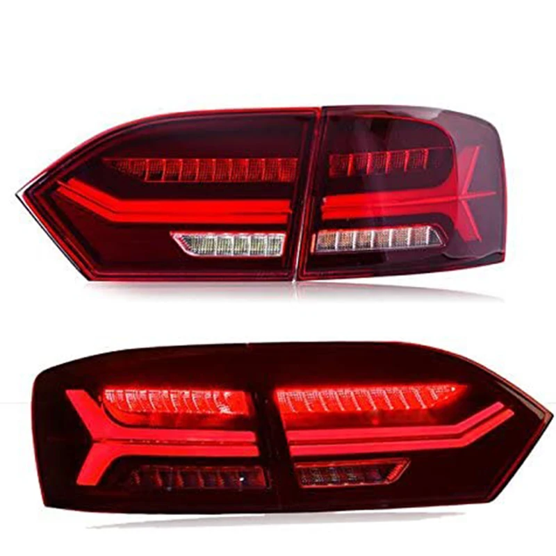 For VW New Jetta MK6 LED Taillights Tail Back Rear Lamps Red 
For VW New Jetta MK6 LED Taillights Tail Back Rear Lamps Red