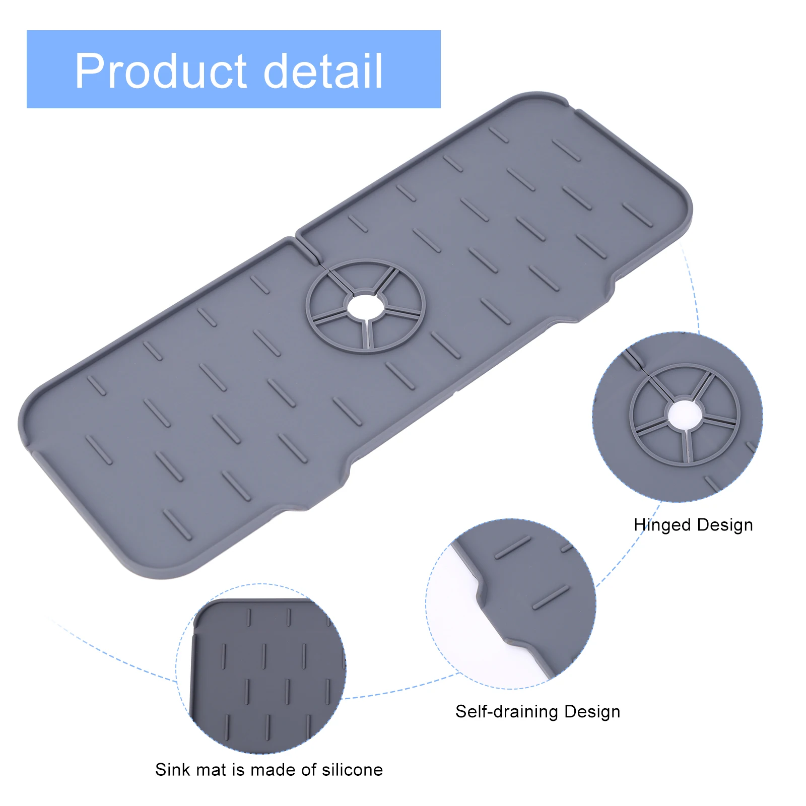 Kitchen Sink Splash Mat Faucet Splash Catcher Countertop Absorbent Mat for Home Kitchen Bathroom Accessories
Kitchen Sink Splash Mat Faucet Splash Catcher Countertop Absorbent Mat for Home Kitchen Bathroom Accessories