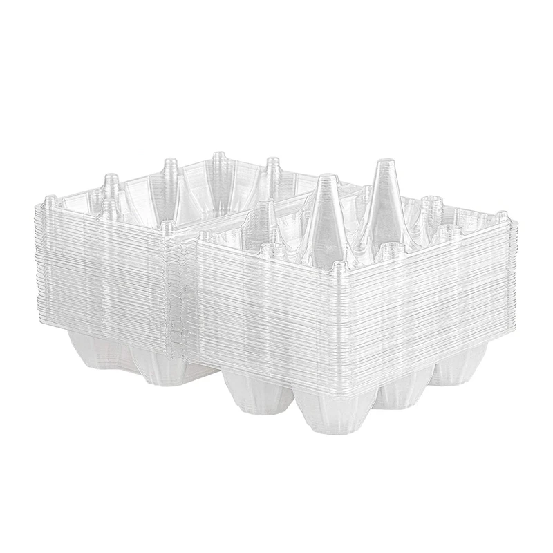 36Pcs Egg Cartons Clear Plastic Egg Holder Storage Container Egg Tray For Family Pasture,Refrigerator Storage,6 Grids
36Pcs Egg Cartons Clear Plastic Egg Holder Storage Container Egg Tray For Family Pasture,Refrigerator Storage,6 Grids