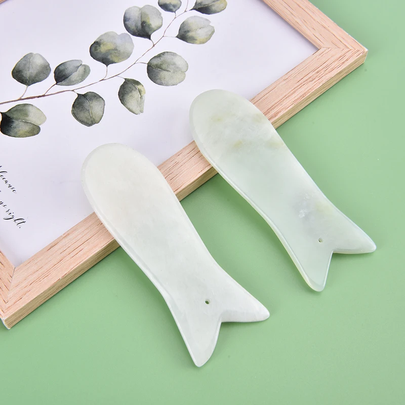 1Pc Jade Guasha Board Fish Shape Guasha Board Face Eye Massage Scraper Health Care SPA Massage Relaxation Tool Acupoint Massager
1Pc Jade Guasha Board Fish Shape Guasha Board Face Eye Massage Scraper Health Care SPA Massage Relaxation Tool Acupoint Massager