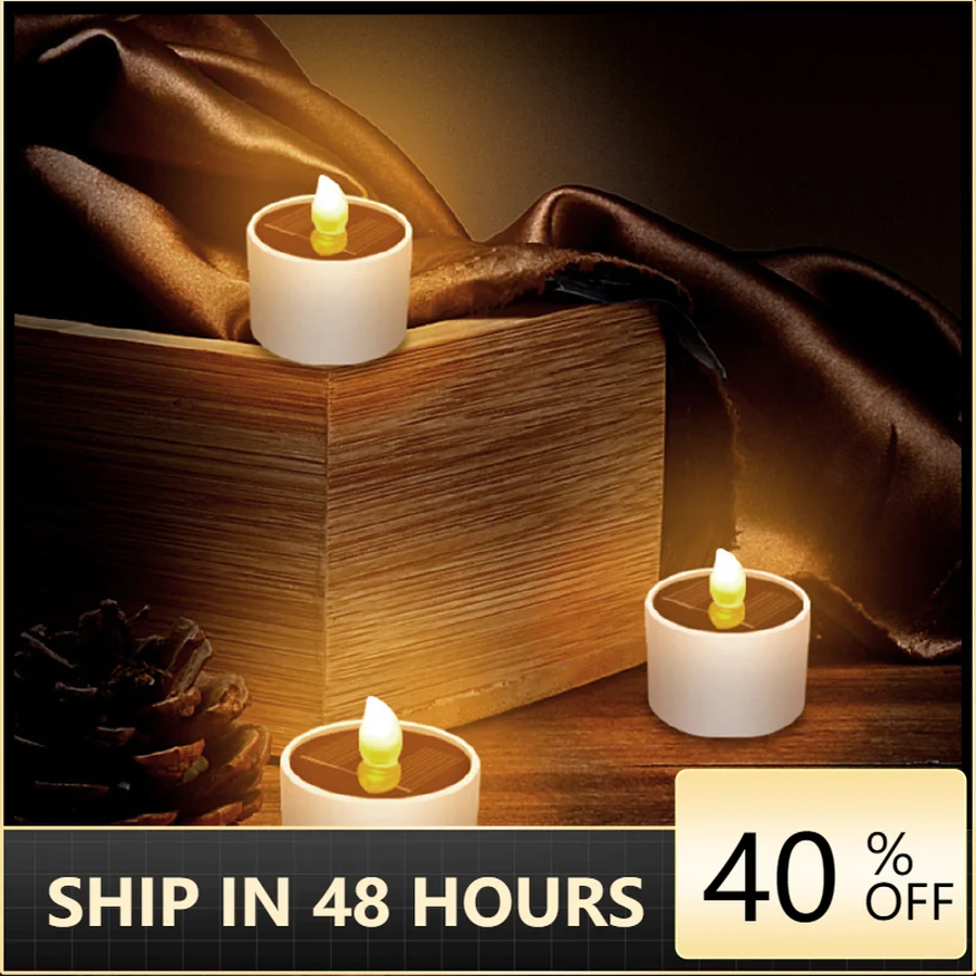 6Pcs Outdoor Flameless Electronic Solar LED Tea Lights Solar Power LED Candles Light Plastic Solar Energy Candle Lamp
6Pcs Outdoor Flameless Electronic Solar LED Tea Lights Solar Power LED Candles Light Plastic Solar Energy Candle Lamp