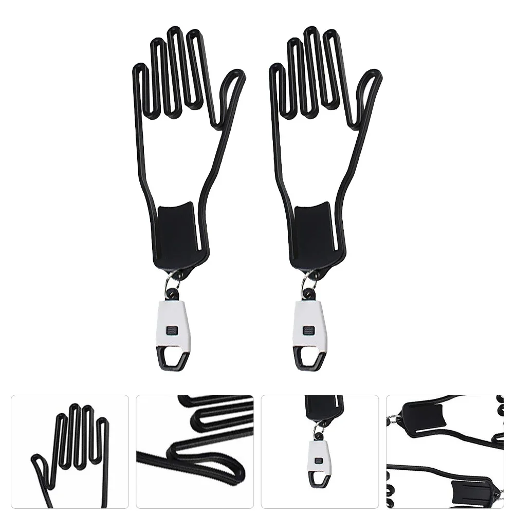 

2 Pcs Golf Glove Holder Golfs Gloves Holders Racks Hand Shape Drying Support Abs Frames Lovers