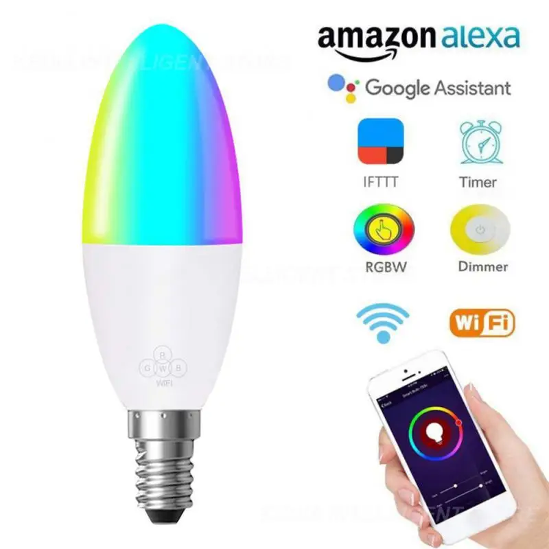 

CORUI Smart Life WIFI LED Bulb WIFI 6W Dimmable Light Remote Control Compatible With Alexa Google Home Voice Control Smart Home