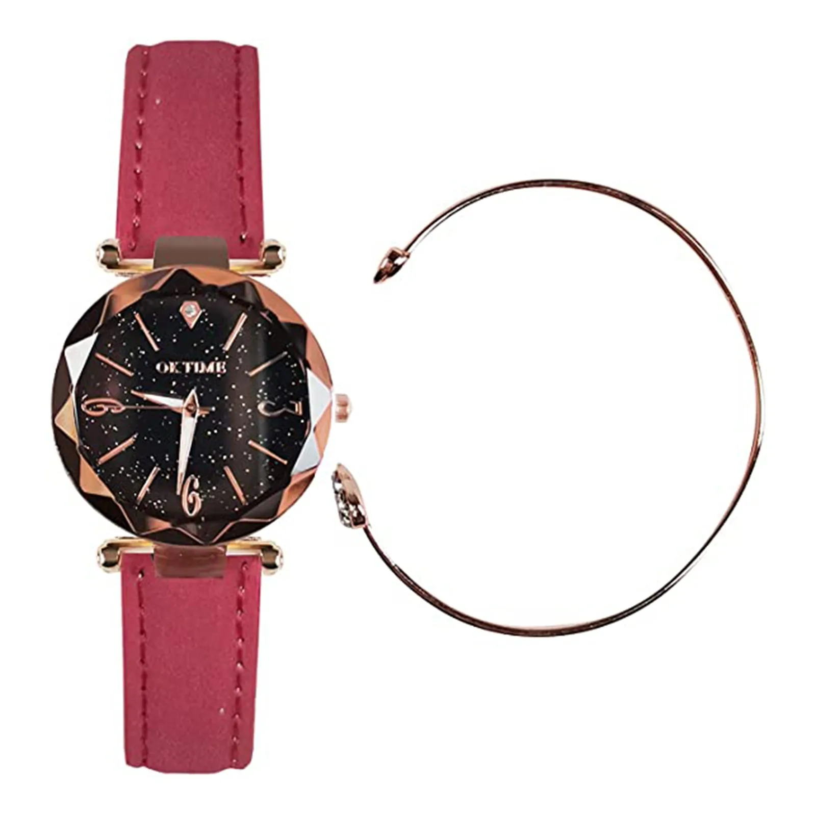 Women Watches Bracelet Set Solid Ladies Bracelet Watch Casual Leather Quartz Wristwatch 2pcs Set Clock Gifts Relogio Feminino
Women Watches Bracelet Set Solid Ladies Bracelet Watch Casual Leather Quartz Wristwatch 2pcs Set Clock Gifts Relogio Feminino