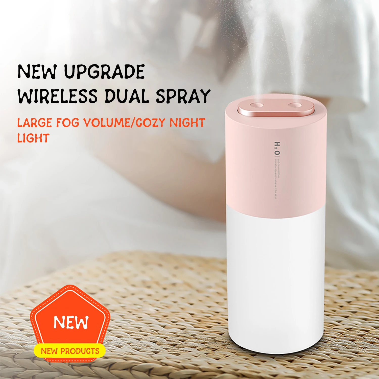 Fog Humidifier Wireless Fog Volume Water Desktop Vehicle Air Humidification Home
Fog Humidifier Wireless Fog Volume Water Desktop Vehicle Air Humidification Home
