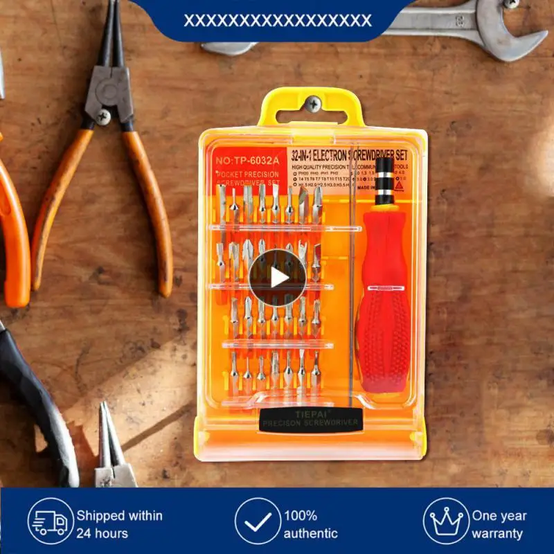 Hardware And Tools Carbon Steel Multi-purpose Repair Tool High Quality 32 Integrated Screwdriver Tool Set Screwdriver Set
Hardware And Tools Carbon Steel Multi-purpose Repair Tool High Quality 32 Integrated Screwdriver Tool Set Screwdriver Set