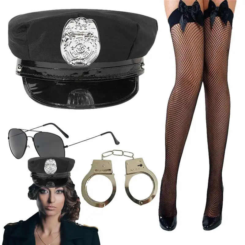 Women Sexy Policewoman Stocking Cosplay Set Cosplay Women Fishnet Stockings Soft Mesh Hold Up Stockings With Bow For Women
Women Sexy Policewoman Stocking Cosplay Set Cosplay Women Fishnet Stockings Soft Mesh Hold Up Stockings With Bow For Women