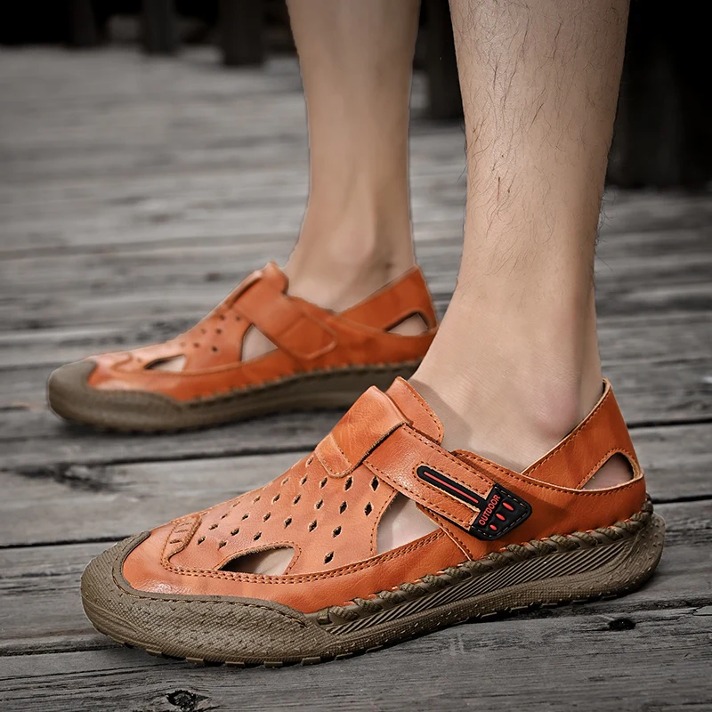 2023 Hot Sale Summer Hiking Sports Beach Sandals with Protective Toe Genuine Leather Mens Sandal Plus Size
2023 Hot Sale Summer Hiking Sports Beach Sandals with Protective Toe Genuine Leather Mens Sandal Plus Size