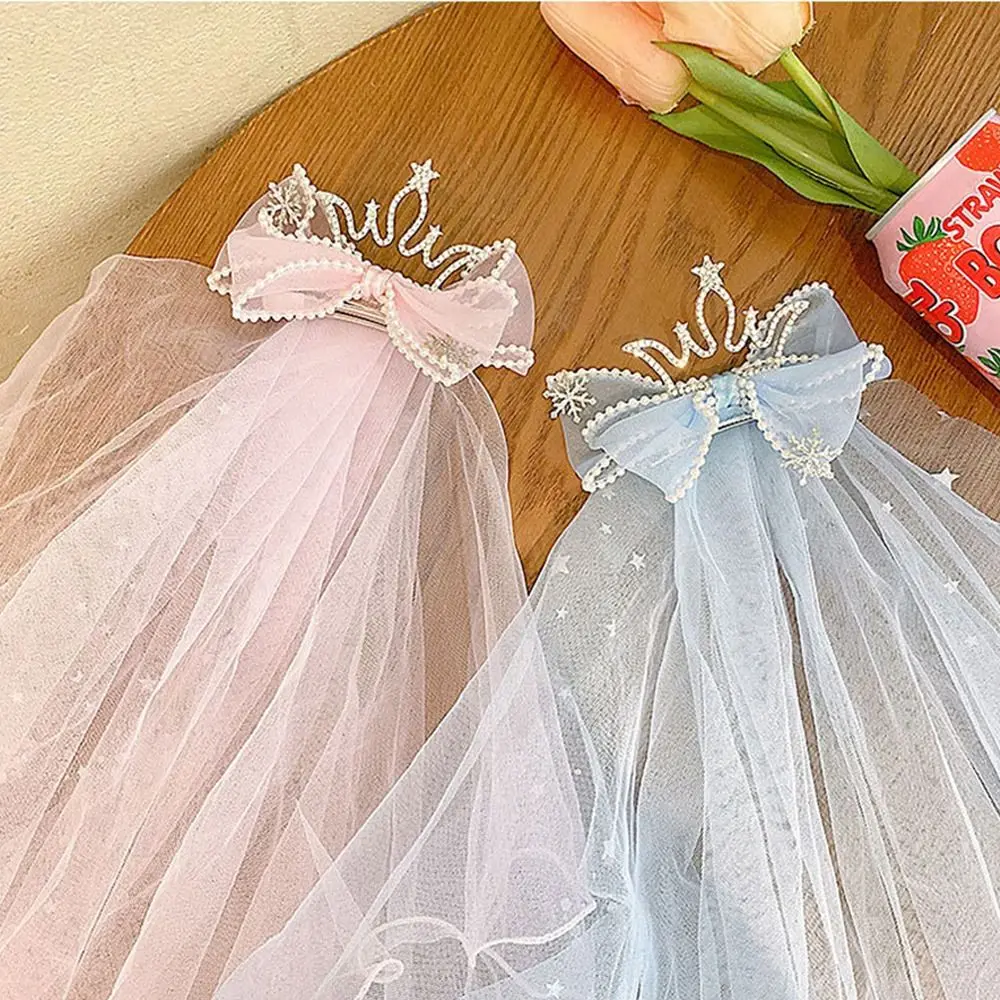 Fairy Sweet Star Mesh Pearl Rhinestone Headwear Crown Hair Accessory Bow Hair Clip Children Hairpin Veil Hair Clip
Fairy Sweet Star Mesh Pearl Rhinestone Headwear Crown Hair Accessory Bow Hair Clip Children Hairpin Veil Hair Clip