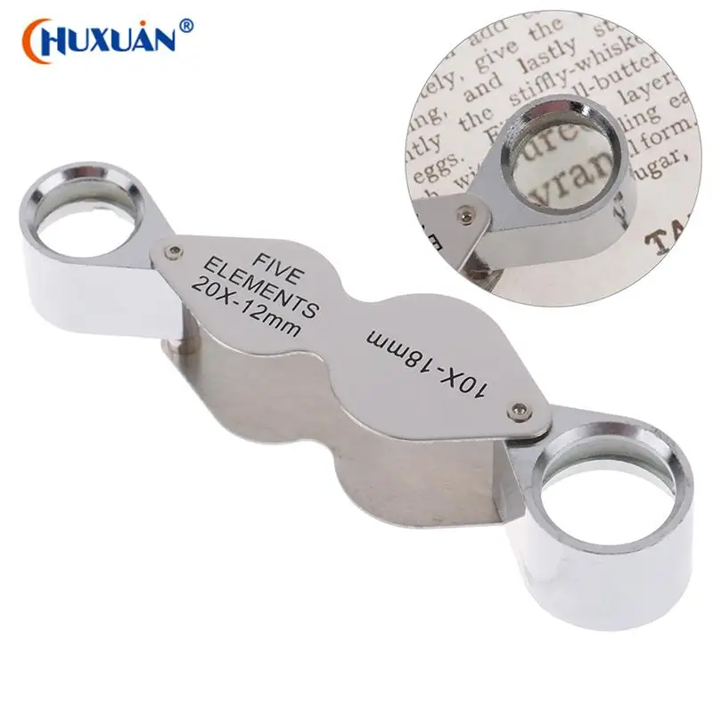 1pcs Twin Folding Magnifying Mirror Two Lenses 10 Times 20 Times Optical Glass Lens Identification Crafts Magnifying Glass
1pcs Twin Folding Magnifying Mirror Two Lenses 10 Times 20 Times Optical Glass Lens Identification Crafts Magnifying Glass