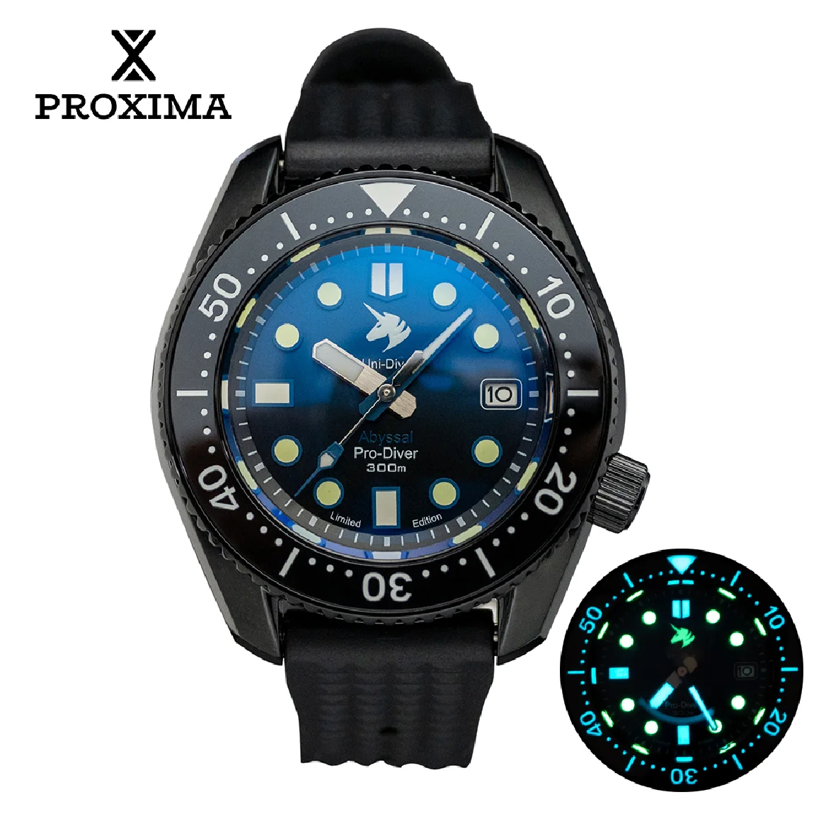 Proxima UD1683-JBL 44mm Automatic Mechanical Men Dive Watch Sapphire Crystal AR Coating Cermica Bezel NH35 C3 BGW9 MM300
Proxima UD1683-JBL 44mm Automatic Mechanical Men Dive Watch Sapphire Crystal AR Coating Cermica Bezel NH35 C3 BGW9 MM300