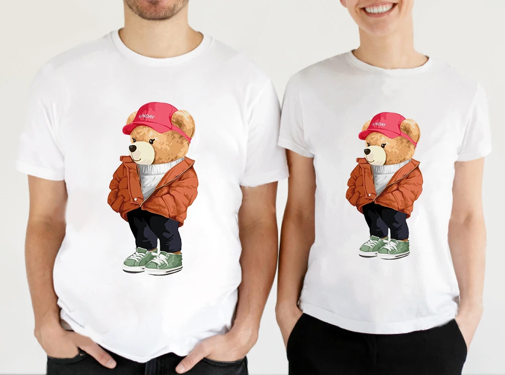 YRYT New Summer Women's Top Round Neck Short Sleeve T-shirt Women Cute Bear Print T-shirt Large Size Top Fashion Personality
YRYT New Summer Women's Top Round Neck Short Sleeve T-shirt Women Cute Bear Print T-shirt Large Size Top Fashion Personality