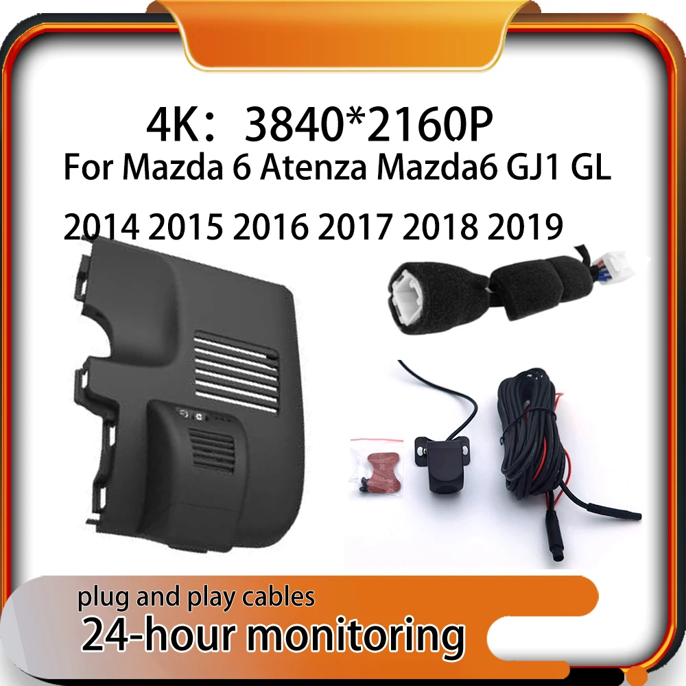 New Plug and Play Car DVR Dash Cam Recorder Wi-Fi GPS 4K 2160P For Mazda 6 Atenza Mazda6 GJ1 GL 2014 2015 2016 2017 2018 2019
New Plug and Play Car DVR Dash Cam Recorder Wi-Fi GPS 4K 2160P For Mazda 6 Atenza Mazda6 GJ1 GL 2014 2015 2016 2017 2018 2019