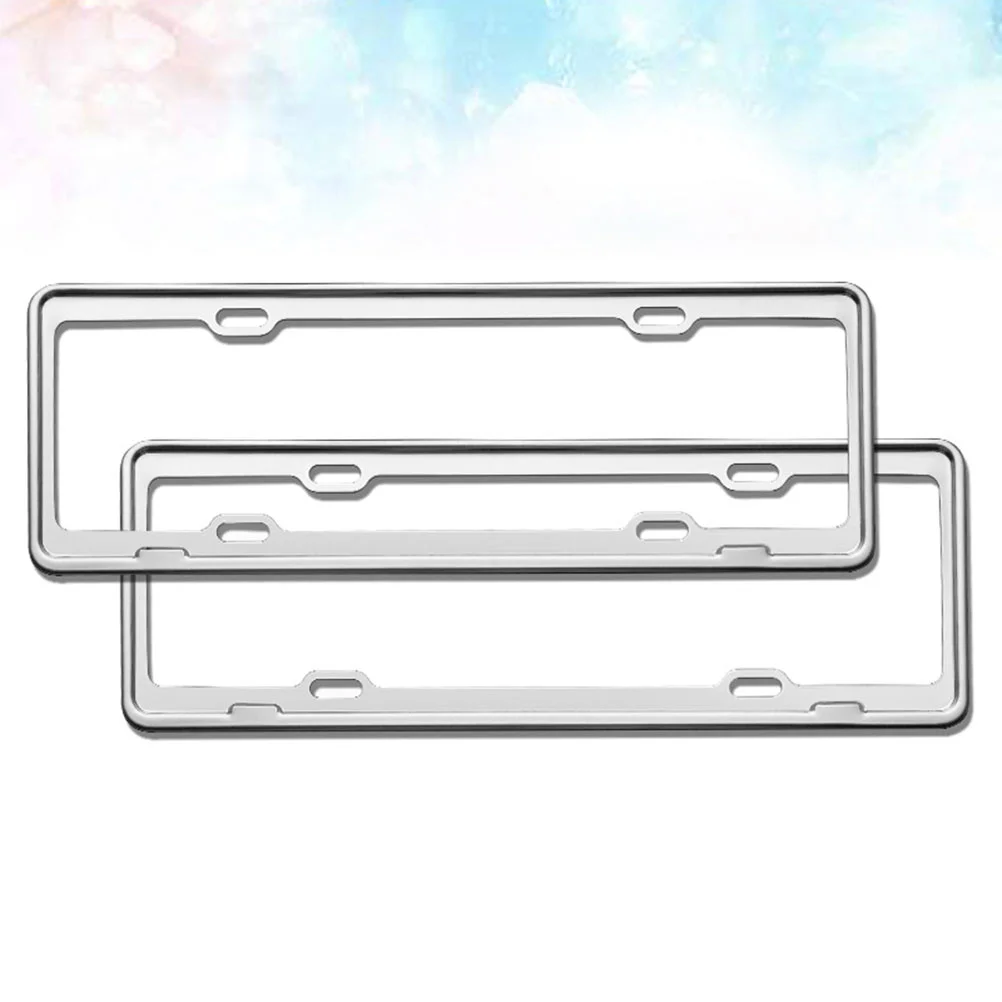 2pcs Stainless Steel License Plate Frame Anti-rust Metal License Plate Rack Delicate License Plate Tray Rack Practical License
2pcs Stainless Steel License Plate Frame Anti-rust Metal License Plate Rack Delicate License Plate Tray Rack Practical License