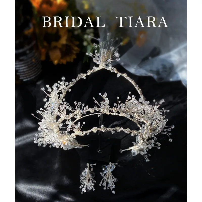 European Crysatl Wedding Tiara Headbands Earrings Brides Hairbands Evening Hair Jewelry Bridal Hair Accessory 2021 New
European Crysatl Wedding Tiara Headbands Earrings Brides Hairbands Evening Hair Jewelry Bridal Hair Accessory 2021 New