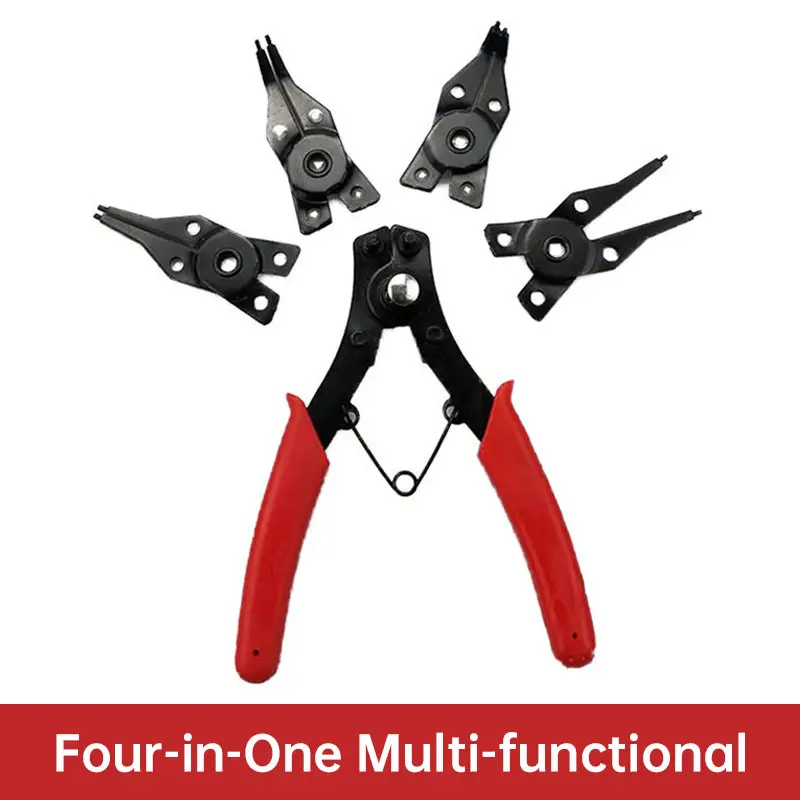 4 in1 Circlip Pliers Set Multifunctional Snap Ring Combination Retaining Plier Internal External Ring Curved Remover Hand Tool
4 in1 Circlip Pliers Set Multifunctional Snap Ring Combination Retaining Plier Internal External Ring Curved Remover Hand Tool