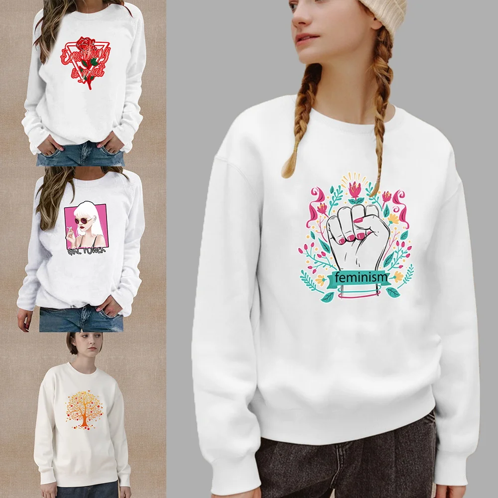 Women's O-Neck Tops Round Neck Pullover Spring Autumn Thin White Long Sleeve Sweatshirt Casual Comfortable Color Series Clothes
Women's O-Neck Tops Round Neck Pullover Spring Autumn Thin White Long Sleeve Sweatshirt Casual Comfortable Color Series Clothes