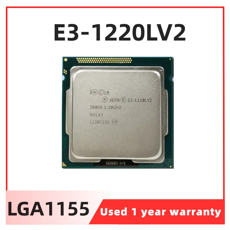 E3-1220LV2 V2 2,30 GHZ Dual-Core 3MB SmartCache e3-1220L V2 DDR3 1600MHz E3 1220L V2 FCLGA1155 TPD 17W
E3-1220LV2 V2 2,30 GHZ Dual-Core 3MB SmartCache e3-1220L V2 DDR3 1600MHz E3 1220L V2 FCLGA1155 TPD 17W