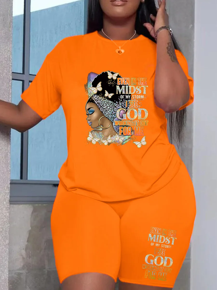 Summer Women Elegent Short Sleeve O-neck Polyester Printing Two Pieces Two Pieces Sets Top and Pant Women Suit S-5XL
Summer Women Elegent Short Sleeve O-neck Polyester Printing Two Pieces Two Pieces Sets Top and Pant Women Suit S-5XL