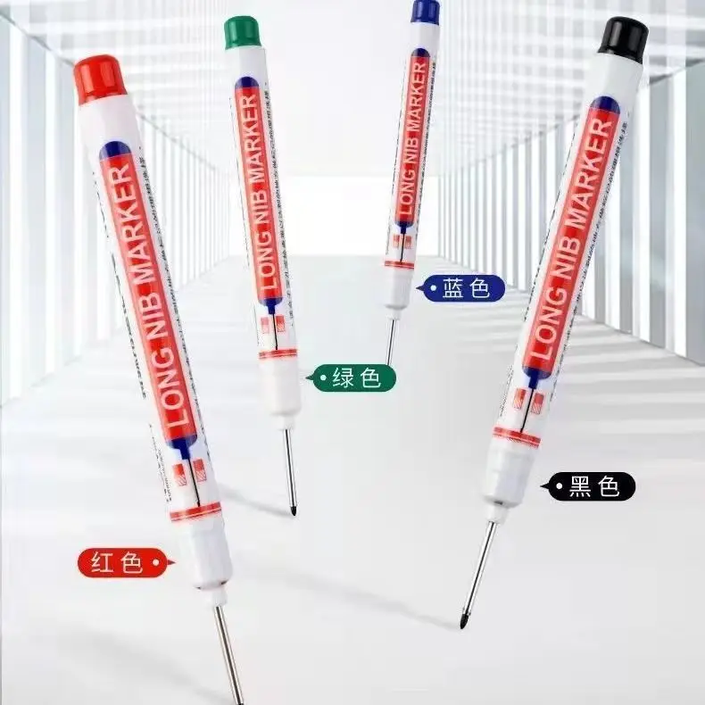 6 Pcs/Set Long Head Markers Pen Bathroom Woodworking Decoration Multi-purpose Deep Hole Marker Pens Pen Red/Black/Blue/green Ink
6 Pcs/Set Long Head Markers Pen Bathroom Woodworking Decoration Multi-purpose Deep Hole Marker Pens Pen Red/Black/Blue/green Ink
