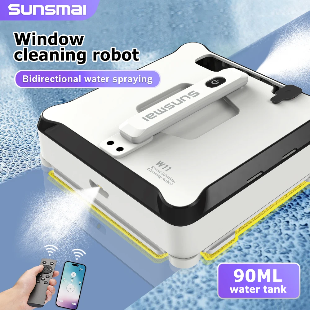 SUNSMAI square window washer robot Window Window Robot with a sprayer Window vacuum cleaner detergent robot for windows washer
SUNSMAI square window washer robot Window Window Robot with a sprayer Window vacuum cleaner detergent robot for windows washer
