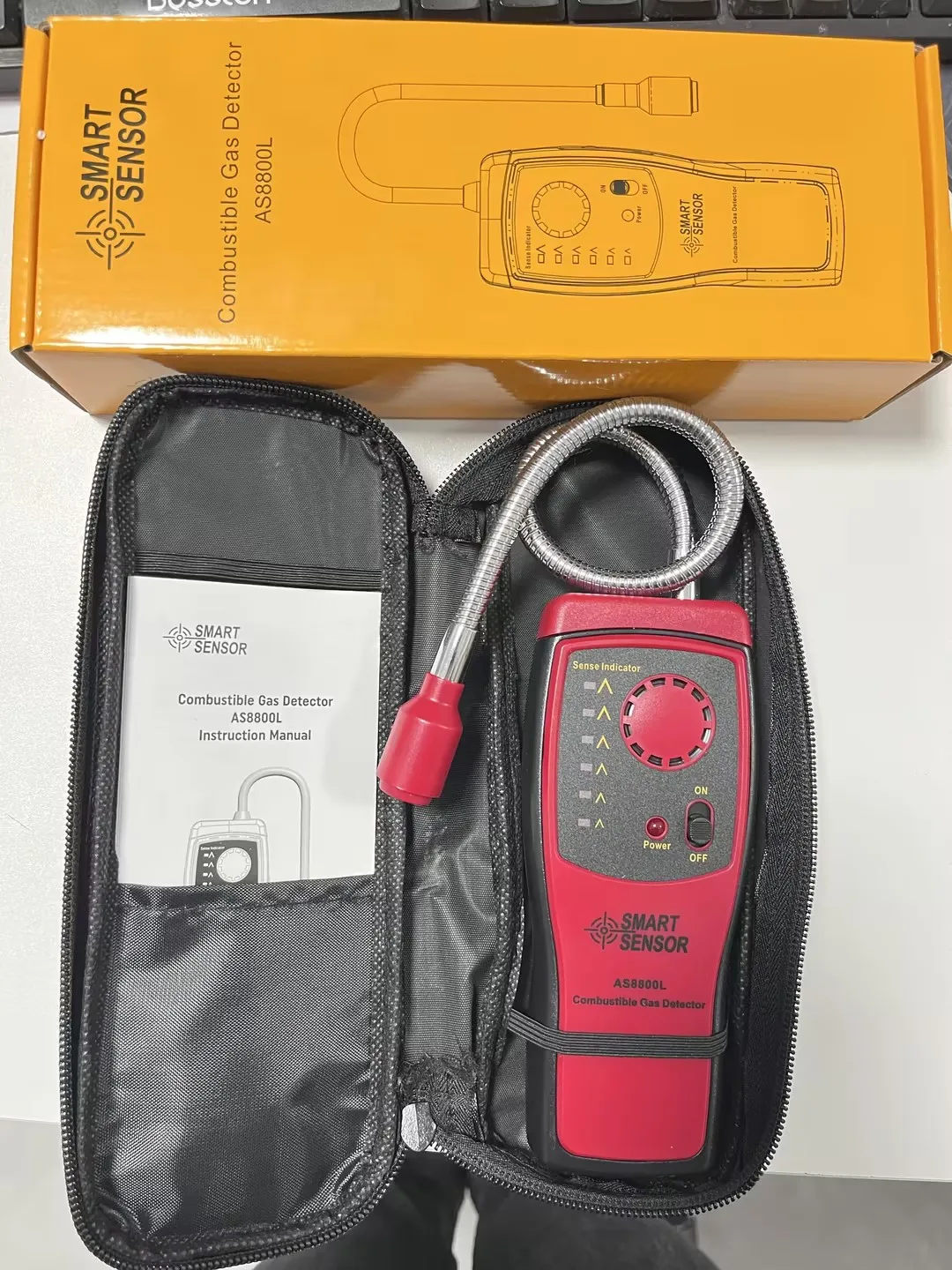 AS8800L Ручной портативный автомобильный мини-детектор горючих газов определяет тестер со звуковой и световой сигнализацией
AS8800L Ручной портативный автомобильный мини-детектор горючих газов определяет тестер со звуковой и световой сигнализацией