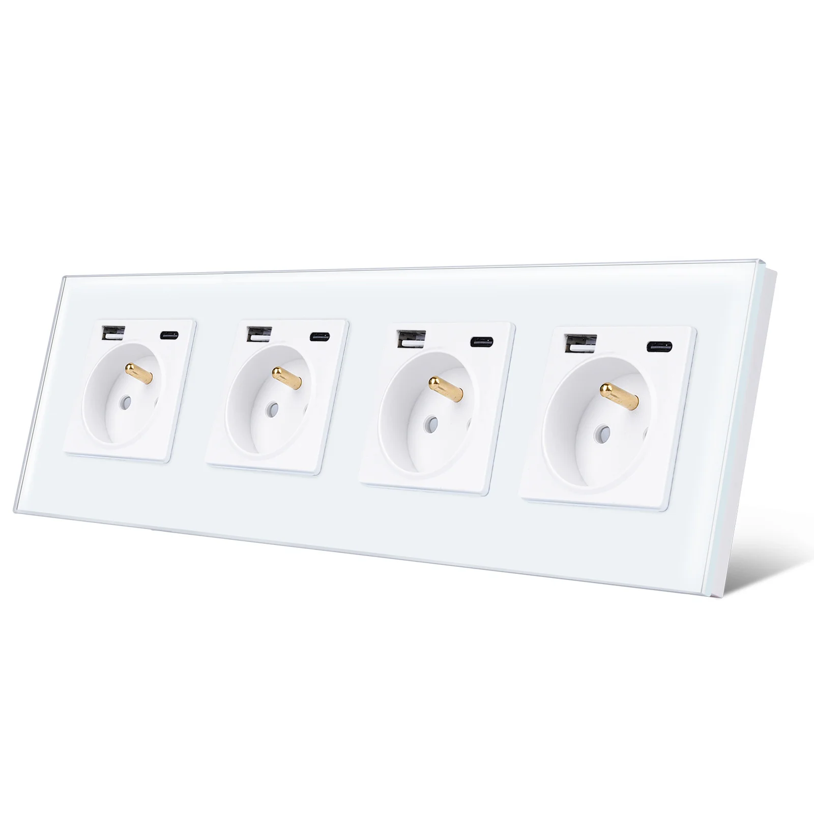 Евророзетка настенная TAWOIA, 16 А, с тройным стеклом, USB Type-C
Евророзетка настенная TAWOIA, 16 А, с тройным стеклом, USB Type-C