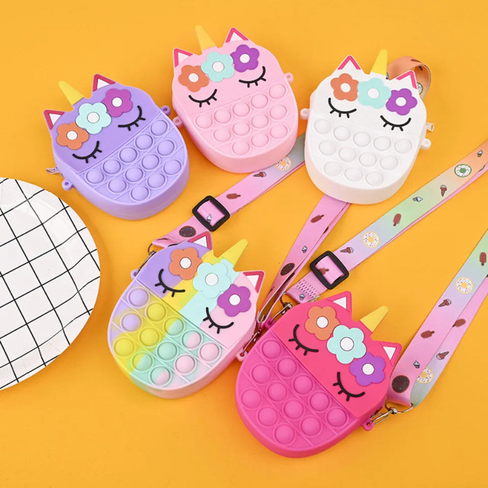 Kids Shoulder Bag Creative Cartoon Silicone Funny Bubbles Silicone Wallet Purse Handbags Toddler Mini Side Bag for Girl Children
Kids Shoulder Bag Creative Cartoon Silicone Funny Bubbles Silicone Wallet Purse Handbags Toddler Mini Side Bag for Girl Children