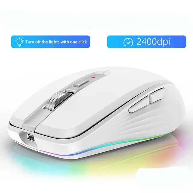 Wireless Mouse Bluetooth Rechargeable Mouse Ultra-thin Silent LED Colorful Backlit Gaming Mouse For iPad Computer Laptop PC
Wireless Mouse Bluetooth Rechargeable Mouse Ultra-thin Silent LED Colorful Backlit Gaming Mouse For iPad Computer Laptop PC