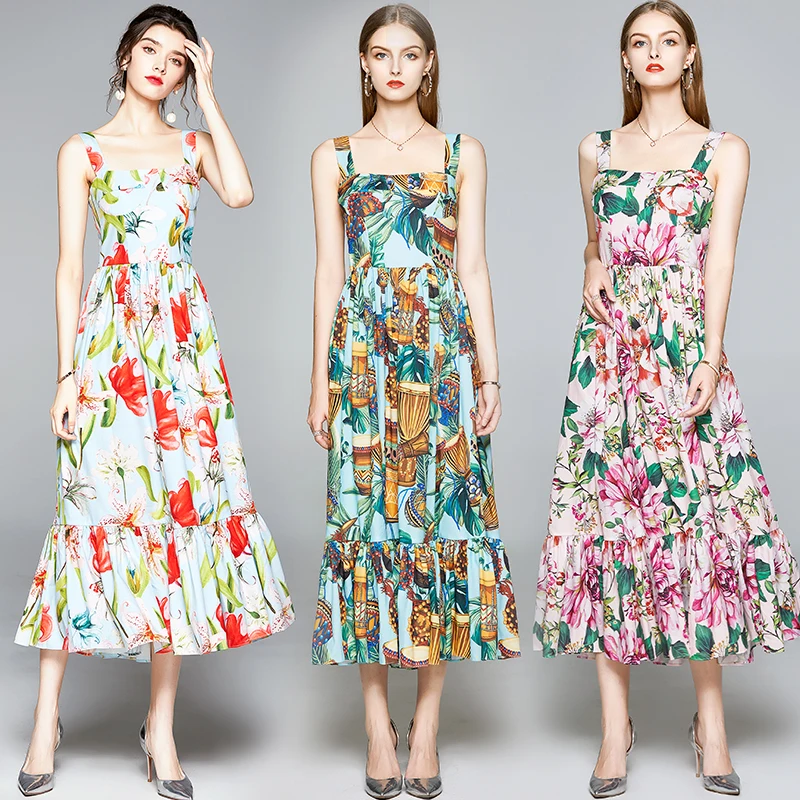 Boho Vintage Floral Print Midi Dress Summer Sexy Sleeveless Backless Prom Party Evening Dresses Women's Elegant Holiday Vestidos
Boho Vintage Floral Print Midi Dress Summer Sexy Sleeveless Backless Prom Party Evening Dresses Women's Elegant Holiday Vestidos