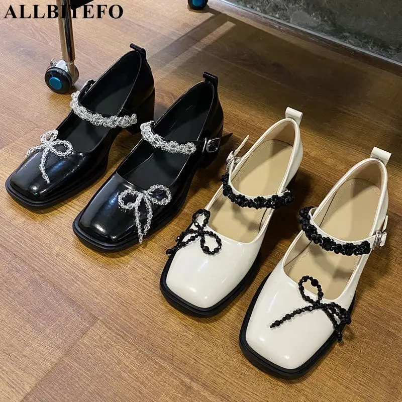 Heel Height 4.5CM Butterfly-knot Design Spring Fashion Genuine Leather College Girls Street Walking High Heel Shoes Women Heels
Heel Height 4.5CM Butterfly-knot Design Spring Fashion Genuine Leather College Girls Street Walking High Heel Shoes Women Heels