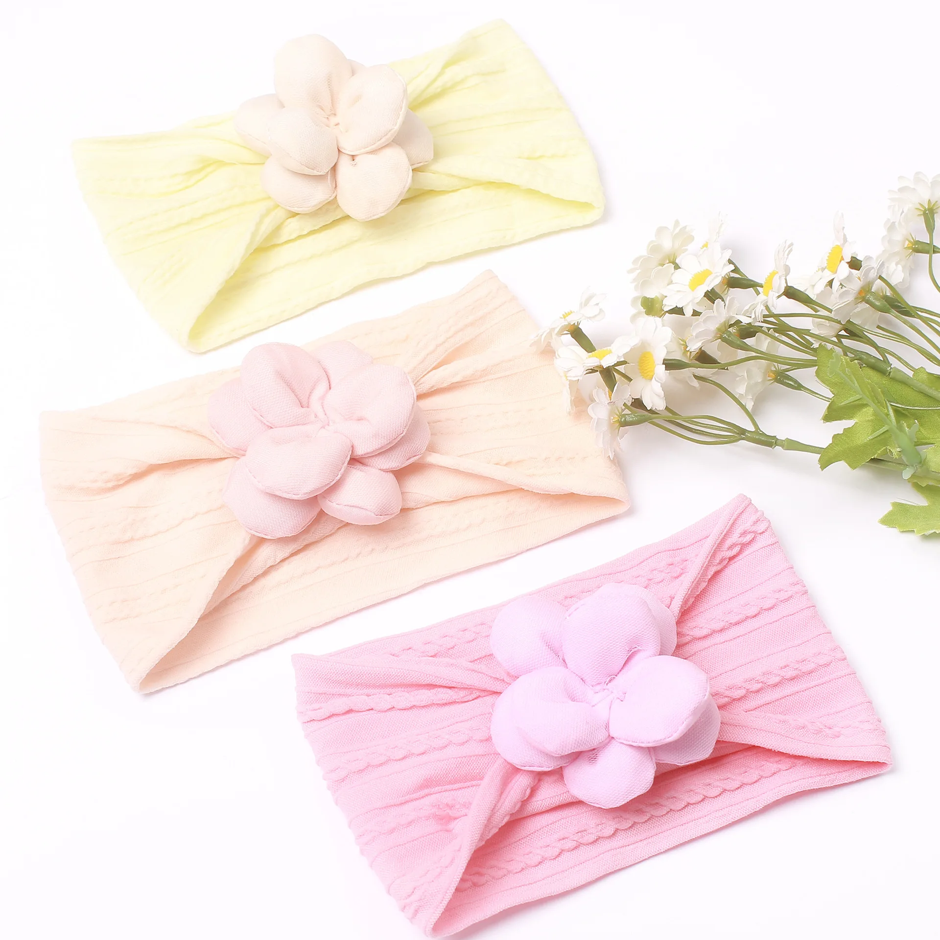 Nylon Headband with Fabric Flower Newborn Hair Accessories Baby Girls Hair Flower Turban Headwear Cute Wide Nylon Hairband Kids
Nylon Headband with Fabric Flower Newborn Hair Accessories Baby Girls Hair Flower Turban Headwear Cute Wide Nylon Hairband Kids