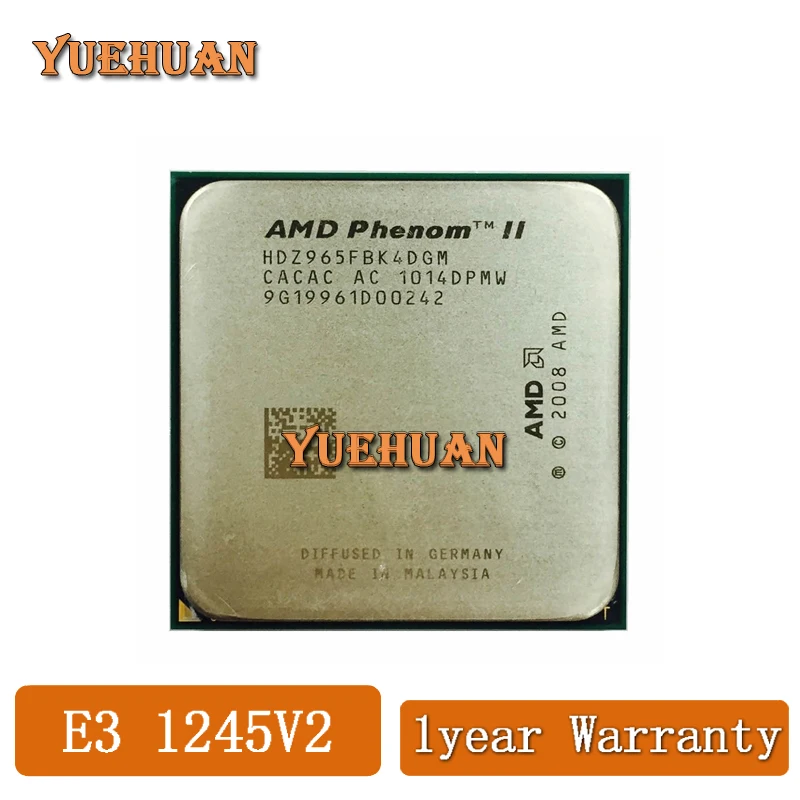 AMD Phenom II X4 965 X4-965 3.4 GHz Quad-Core CPU Processor HDZ965FBK4DGM Socket AM3
AMD Phenom II X4 965 X4-965 3.4 GHz Quad-Core CPU Processor HDZ965FBK4DGM Socket AM3