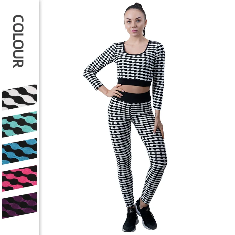 2pcs Two Piece Long Sleeve Crop Top T-Shirt Leggings Outfit Clothes Gym Wear Fitness Suit Sport Sets Seamless Yoga Set Women
2pcs Two Piece Long Sleeve Crop Top T-Shirt Leggings Outfit Clothes Gym Wear Fitness Suit Sport Sets Seamless Yoga Set Women