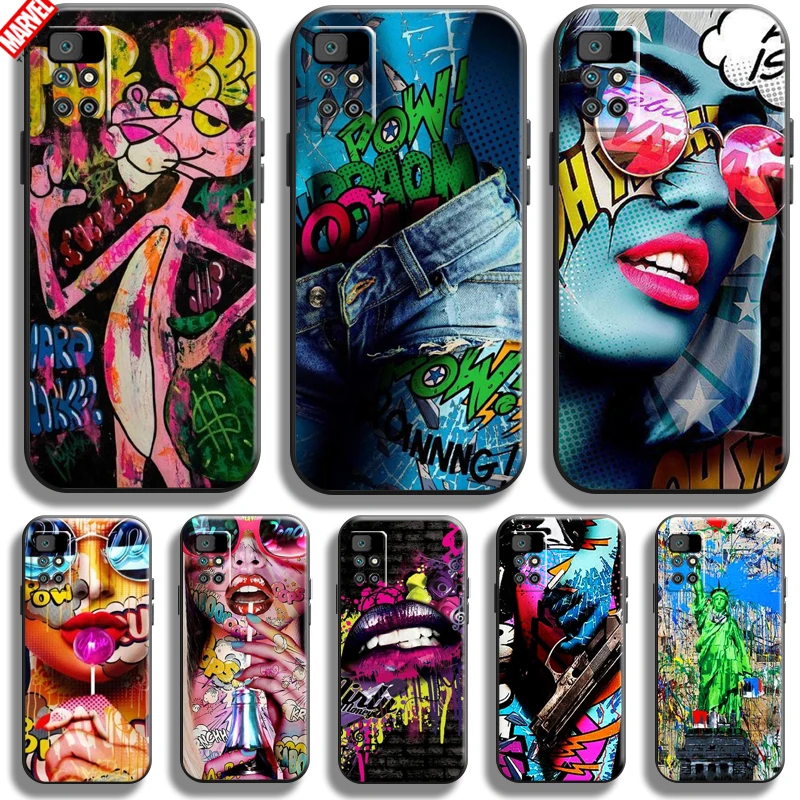 Street Graffiti Oil Painting For Xiaomi Redmi 10 Phone Case Redmi 10 Soft Liquid Silicon Funda Black Back
Street Graffiti Oil Painting For Xiaomi Redmi 10 Phone Case Redmi 10 Soft Liquid Silicon Funda Black Back