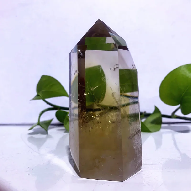 

Natural Real Smoky Quartz Crystal Tower Raw Stone Wand Energy Point Mineral Room Decor Gemstones Chakra Reiki Healing Crystals