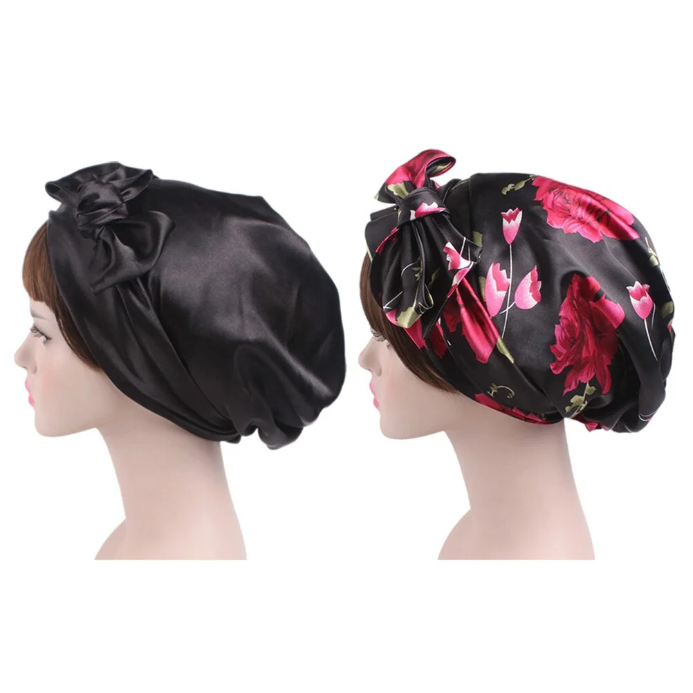2Pcs Satin Bonnet Cap Bowknot Night Hat Hair Loss Chemo Caps for Dreadlocks, Braids, Curly, Long Hair Sleeping
2Pcs Satin Bonnet Cap Bowknot Night Hat Hair Loss Chemo Caps for Dreadlocks, Braids, Curly, Long Hair Sleeping