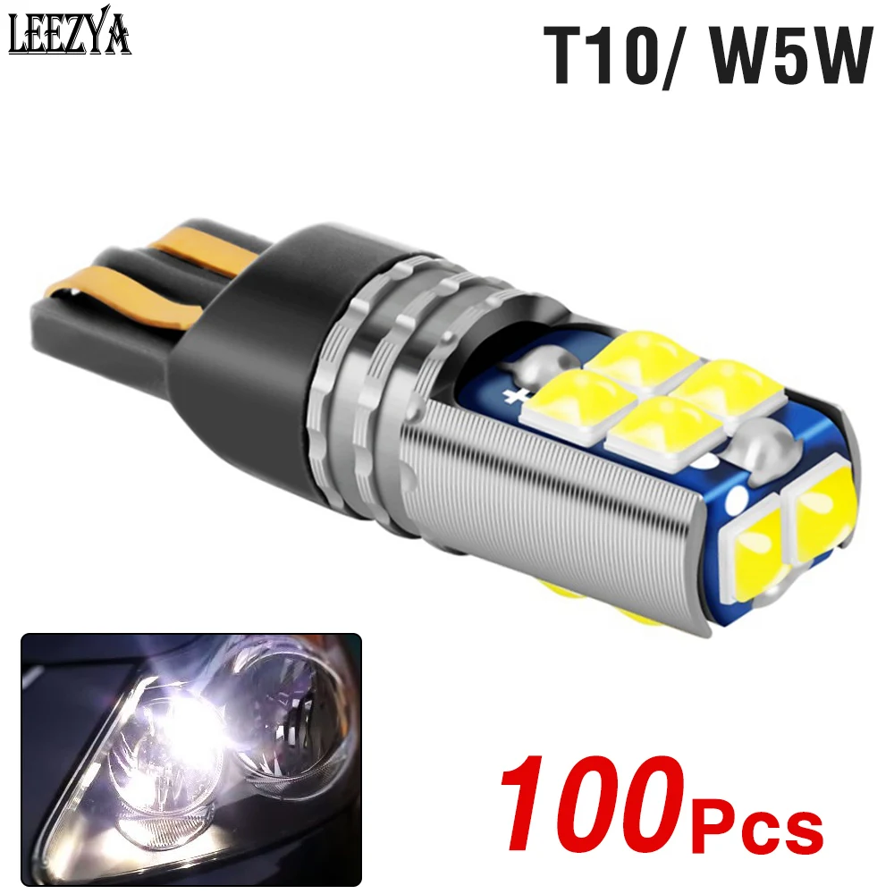 100X T10 LED Canbus W5W 10SMD 194 168 Wedge Bulb Car Interior Side Plate Light Parking Dome Reading Reverse Lamp 12V 24V Upgrade
100X T10 LED Canbus W5W 10SMD 194 168 Wedge Bulb Car Interior Side Plate Light Parking Dome Reading Reverse Lamp 12V 24V Upgrade