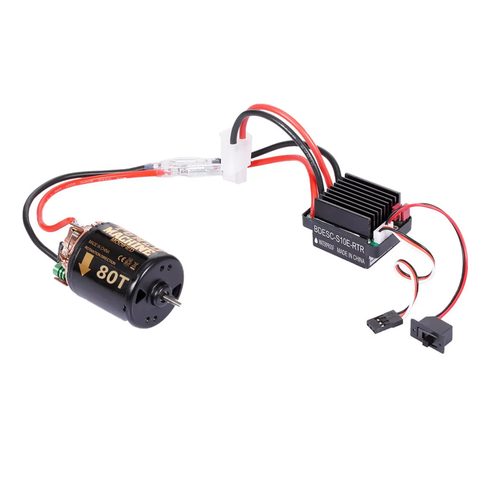 Водонепроницаемый мотор с щеточным двигателем F540 80T с 60A ESC RC автомобиль с щеточным контроллером скорости 5V/2A BEC для 1/10 RC
Водонепроницаемый мотор с щеточным двигателем F540 80T с 60A ESC RC автомобиль с щеточным контроллером скорости 5V/2A BEC для 1/10 RC