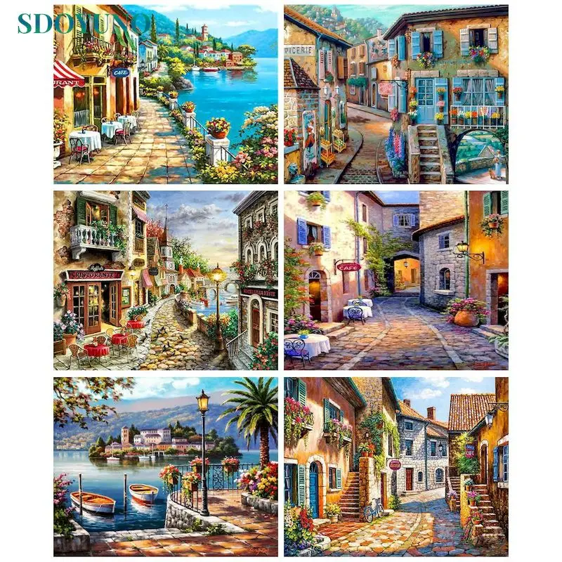 SDOYUNO 5d Seatown Picture Of Rhinestone Diamond Painting Full Square Round Diamond Embroidery Mosaic Landscape Home Decor
SDOYUNO 5d Seatown Picture Of Rhinestone Diamond Painting Full Square Round Diamond Embroidery Mosaic Landscape Home Decor