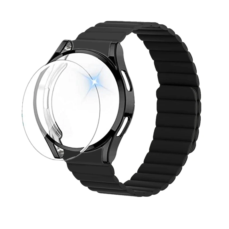 Чехол для Samsung Watch 5 Pro 45 мм 3 шт. + Магнитный силиконовый ремешок + закаленное стекло для Galaxy Watch 4 5 40 мм 44 мм 4 classic 42 46 мм
Чехол для Samsung Watch 5 Pro 45 мм 3 шт. + Магнитный силиконовый ремешок + закаленное стекло для Galaxy Watch 4 5 40 мм 44 мм 4 classic 42 46 мм