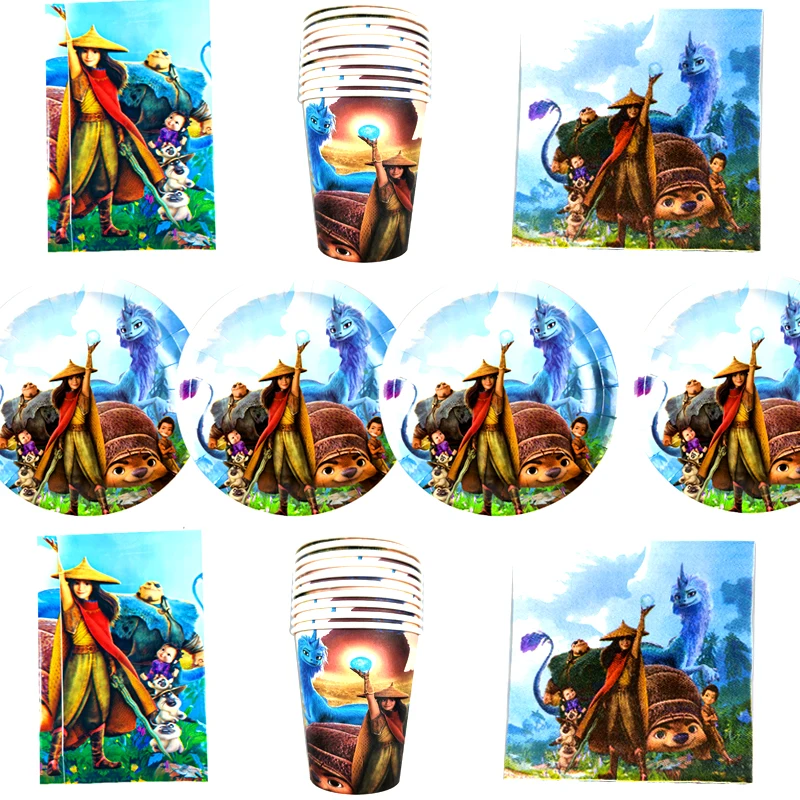 61pcs/lot Raya And The Last Dragon Theme Dishes Tablecloth Happy Birthday Party Napkins Plates Cups Decorations Tableware Set
61pcs/lot Raya And The Last Dragon Theme Dishes Tablecloth Happy Birthday Party Napkins Plates Cups Decorations Tableware Set