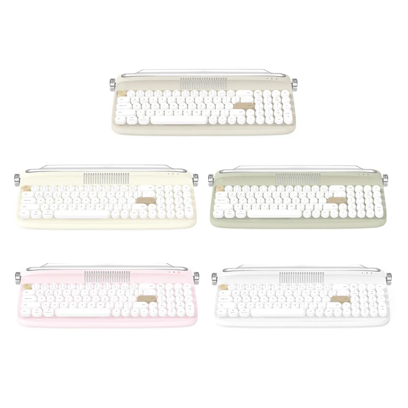 B309 Bluetooth Retro Wireless Keyboard For Laptop Tablet Phone Charging Models Portable Dual-Mode Keyboard
B309 Bluetooth Retro Wireless Keyboard For Laptop Tablet Phone Charging Models Portable Dual-Mode Keyboard