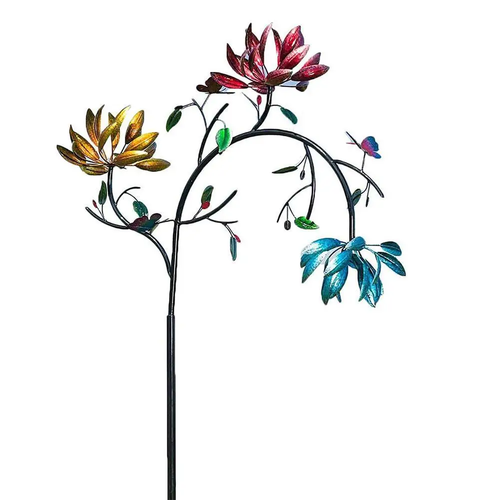 Large Rotating Metal Windmill Flower Butterfly With Three Spin Windmill Wood Pile Garden Lawn Courtyard Iron Art Decor Supplies
Large Rotating Metal Windmill Flower Butterfly With Three Spin Windmill Wood Pile Garden Lawn Courtyard Iron Art Decor Supplies