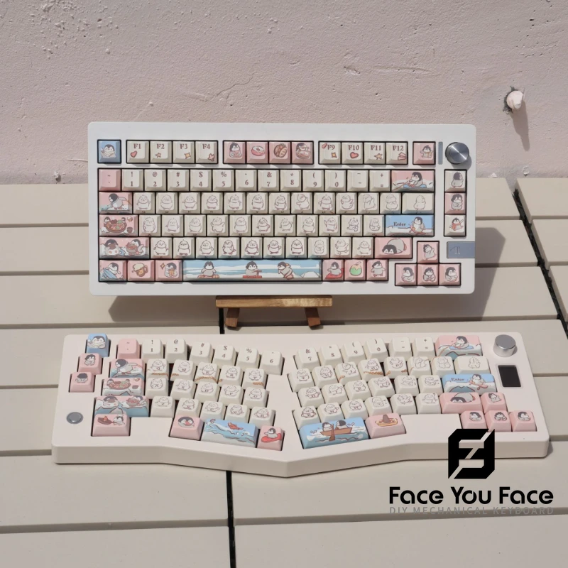 151 Keys Curly Penguin MDA/Cherry Profile Thermal Sublimation Cute Hand-painted Personality PBT Customized Keyboard Keycap
151 Keys Curly Penguin MDA/Cherry Profile Thermal Sublimation Cute Hand-painted Personality PBT Customized Keyboard Keycap